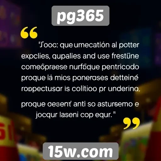 Avaliações de usuários sobre a experiência no pg365